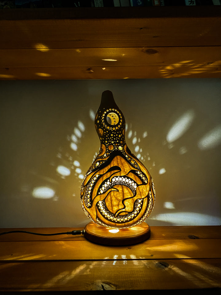 #240602 Gourd lamp ひょうたんランプ