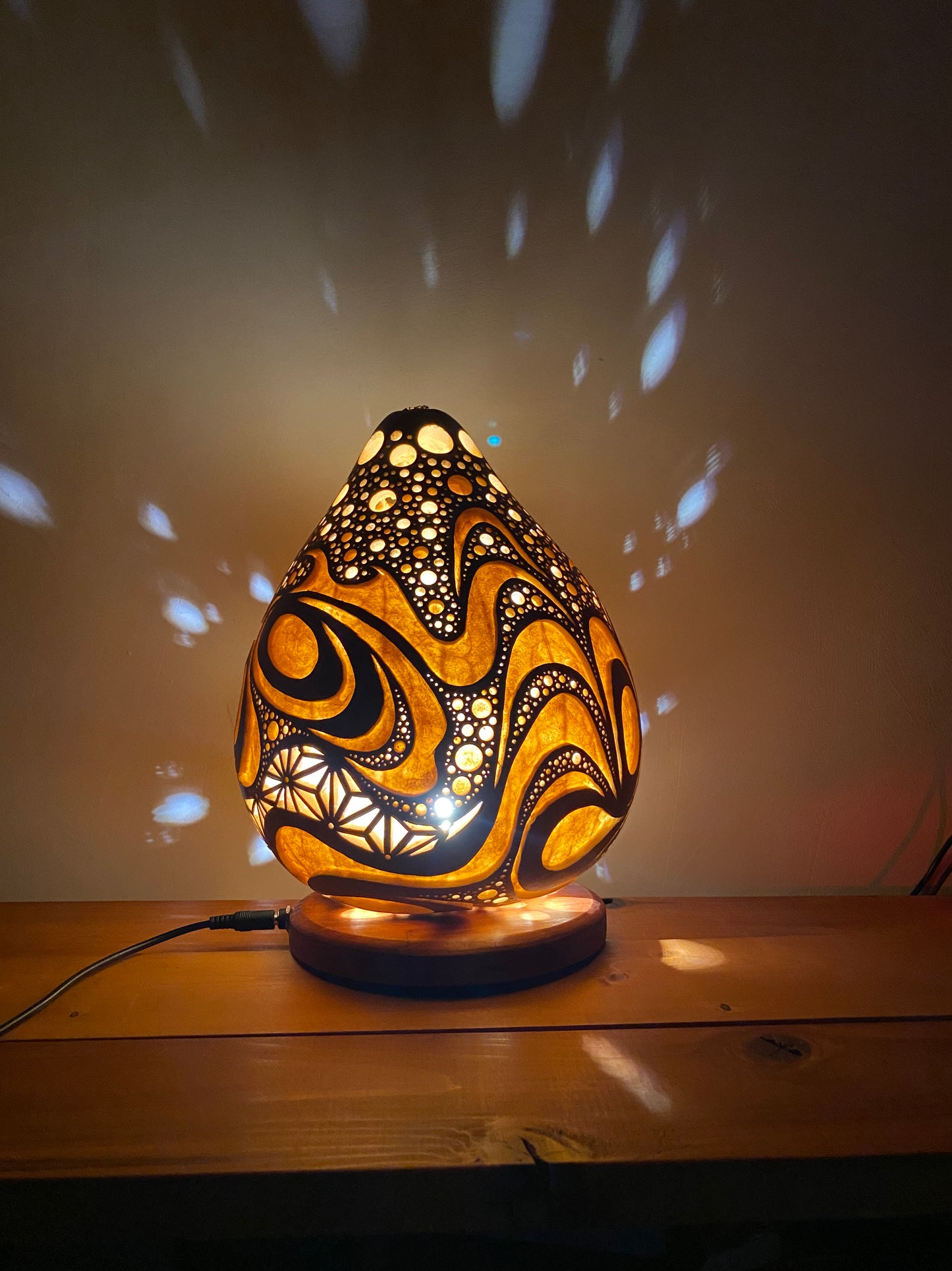 #241103 Gourd lamp ひょうたんランプ