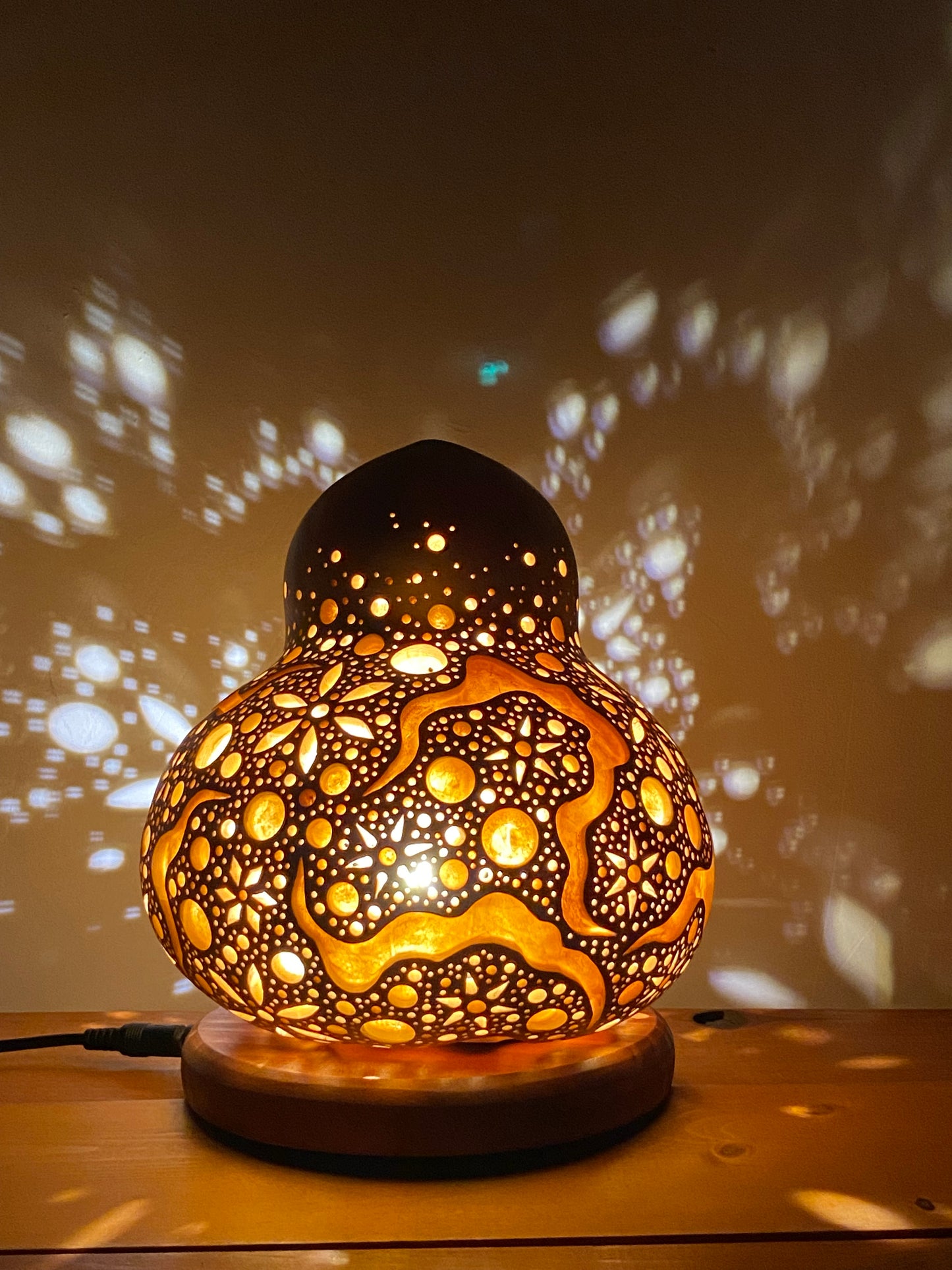 #241105 Gourd lamp ひょうたんランプ