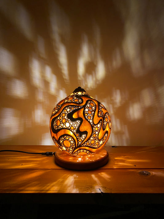 #241106 Gourd lamp ひょうたんランプ