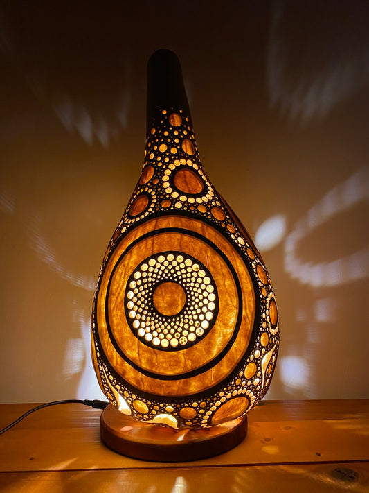 #241109 Gourd lamp ひょうたんランプ