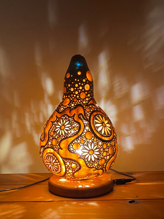 #241201 Gourd lamp ひょうたんランプ