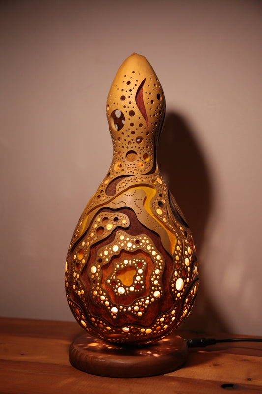 #230412Gourd lamp ひょうたんランプ