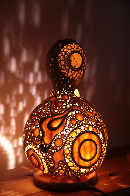 #230423Gourd lamp ひょうたんランプ