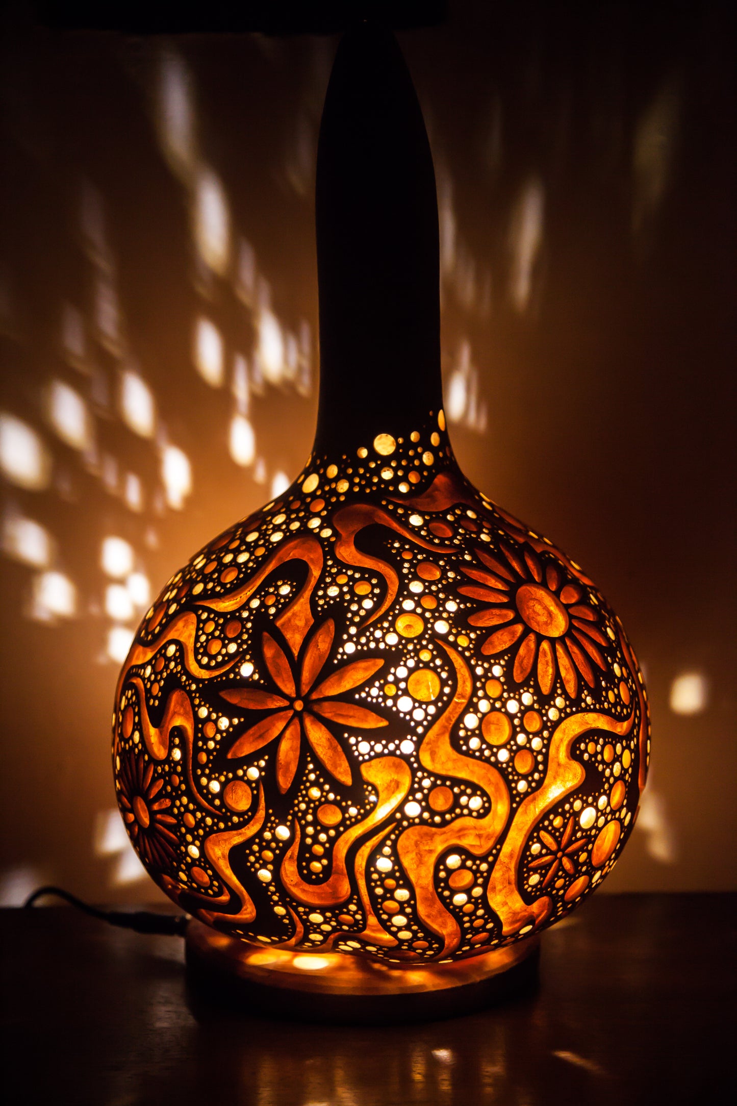 #230710Gourd lamp ひょうたんランプ