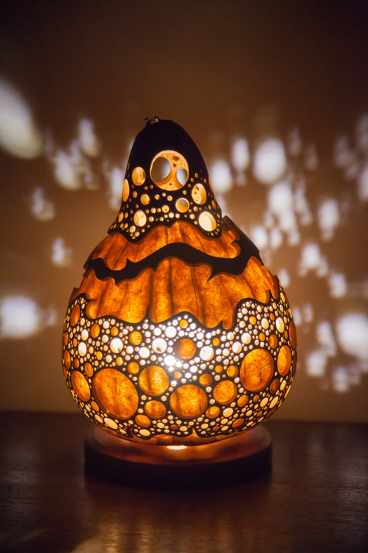 #230715Gourd lamp ひょうたんランプ