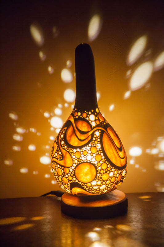 #230714Gourd lamp ひょうたんランプ