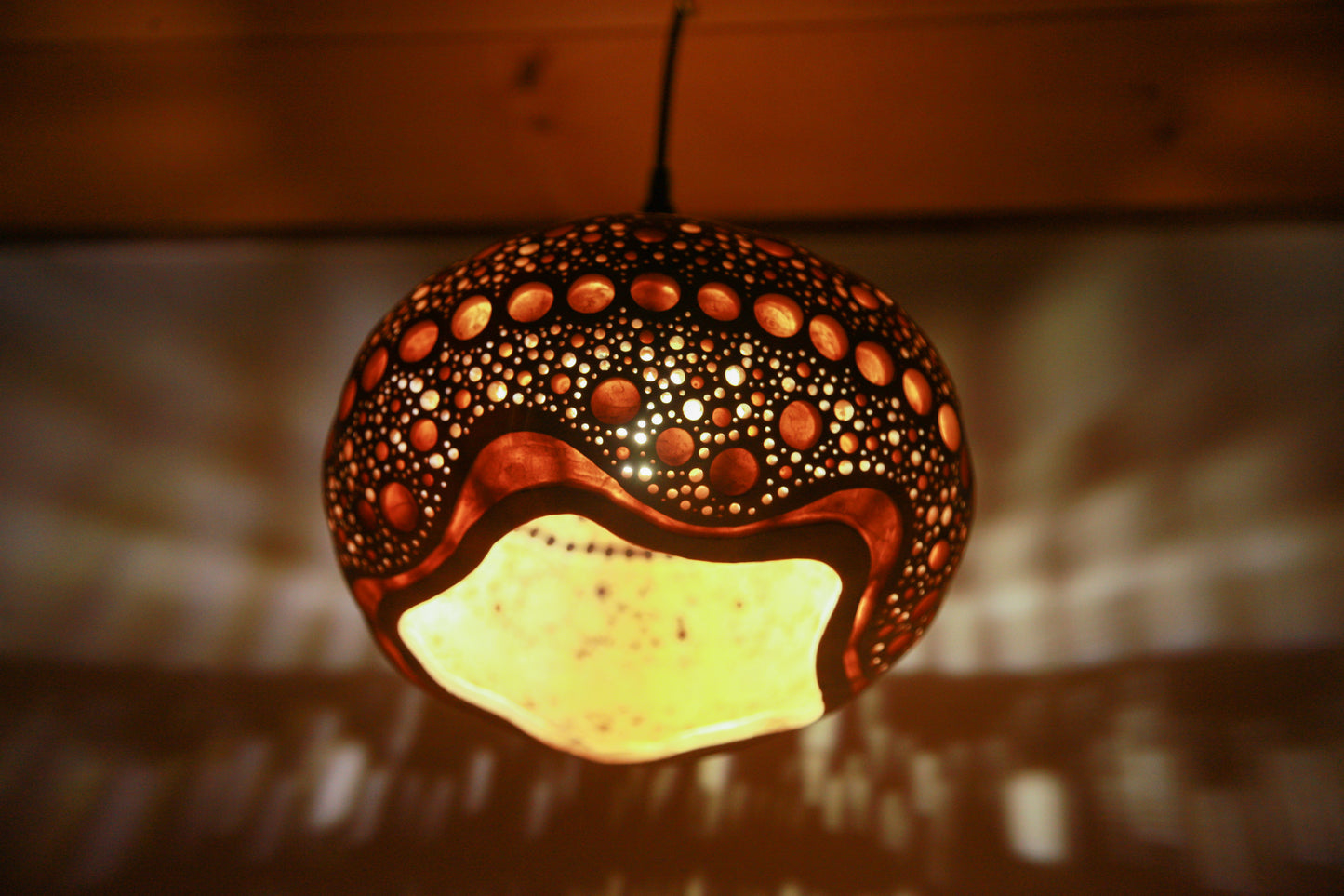 Gourd Hanging Lamp　吊り下げひょうたんランプ #231105