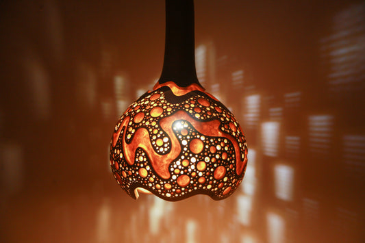 Gourd Hanging Lamp　吊り下げひょうたんランプ #231106