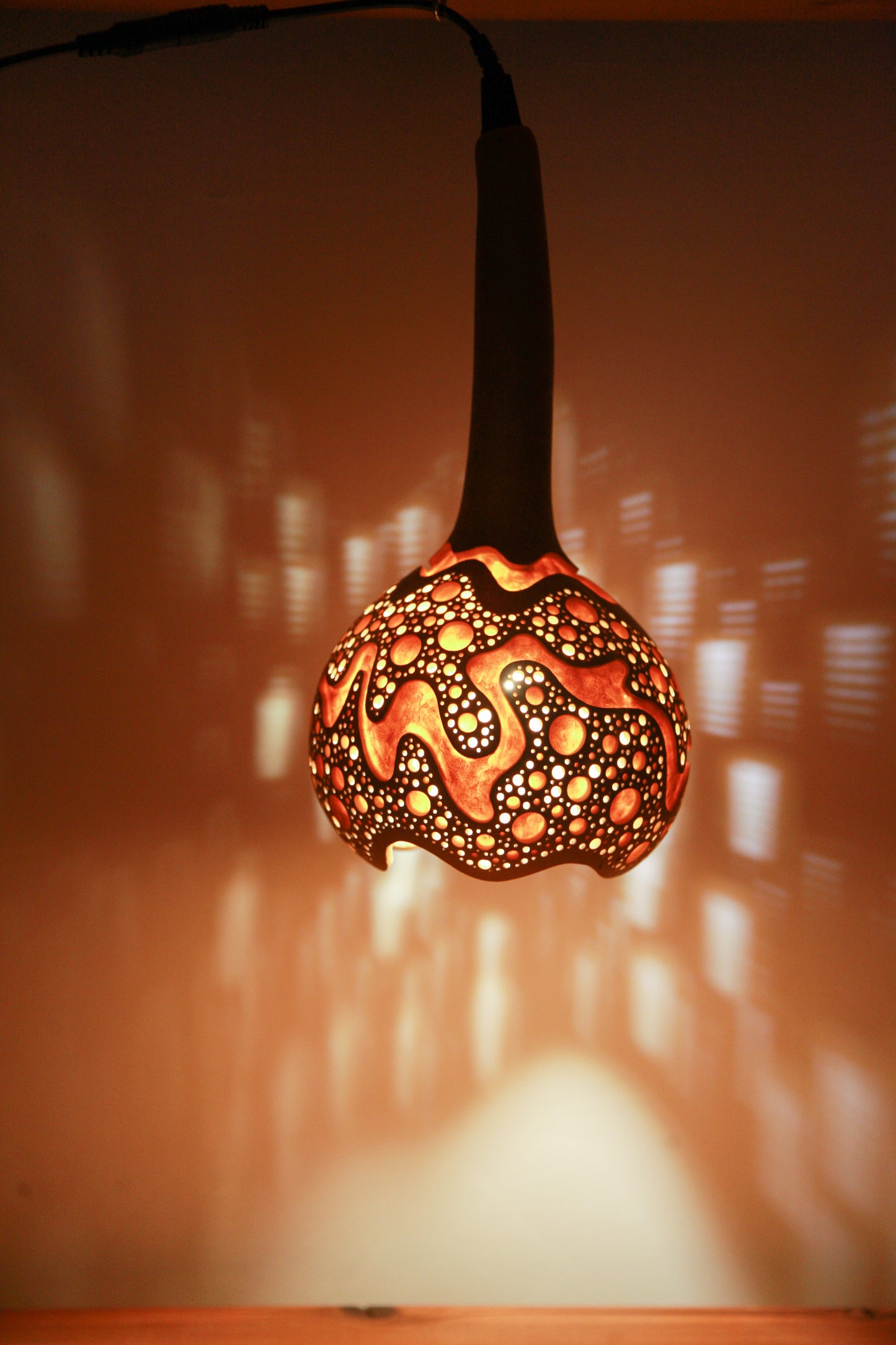 Gourd Hanging Lamp　吊り下げひょうたんランプ #231106