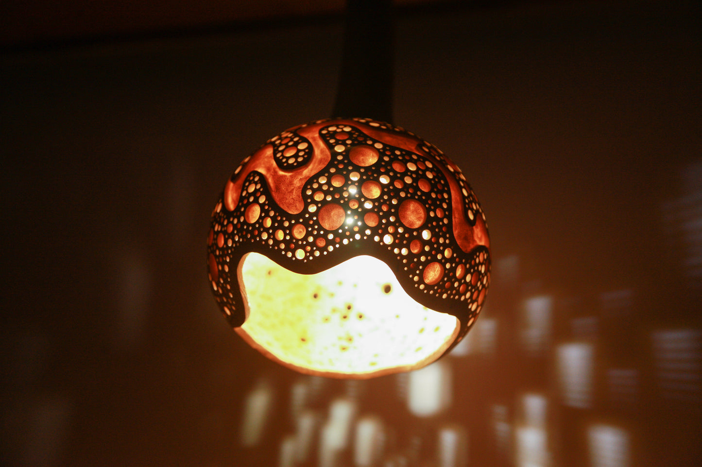 Gourd Hanging Lamp　吊り下げひょうたんランプ #231106