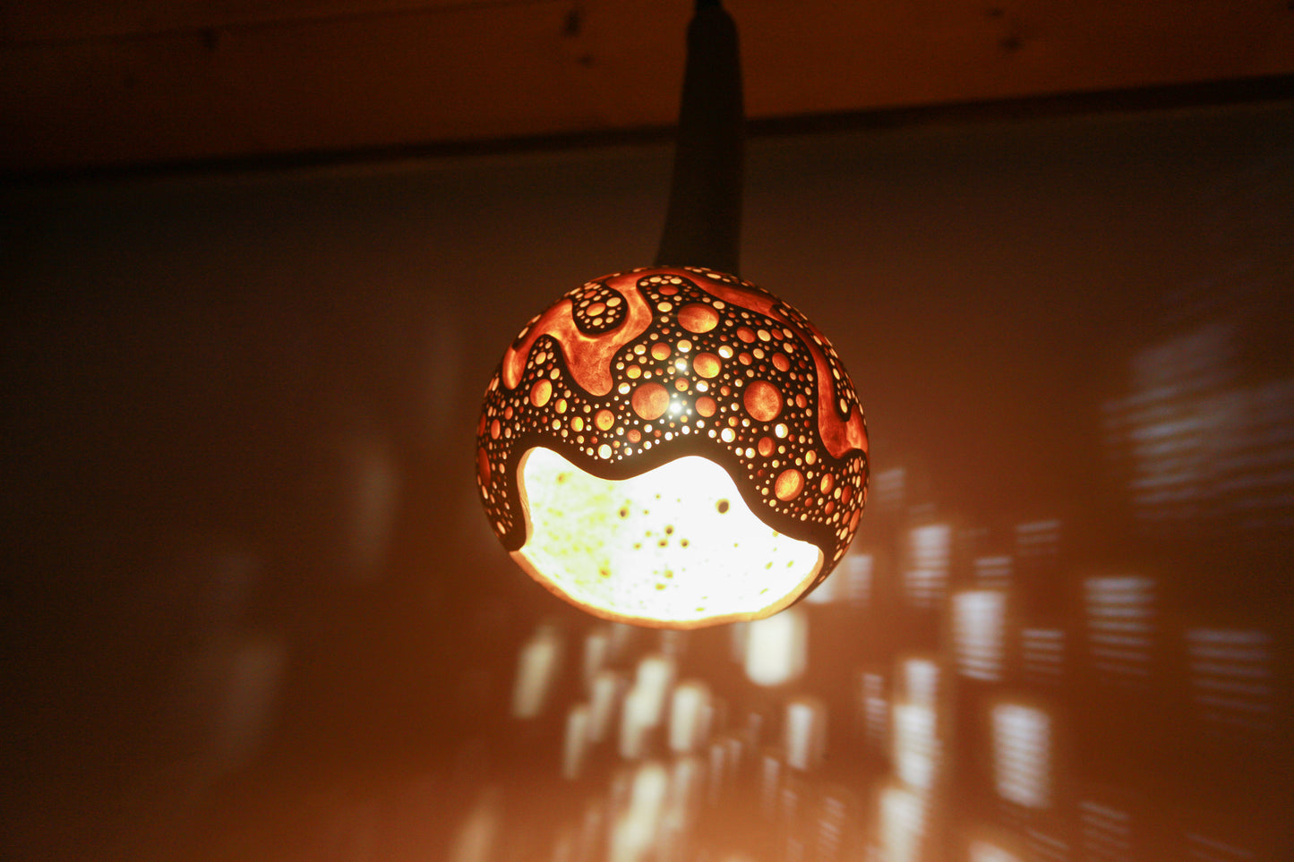 Gourd Hanging Lamp　吊り下げひょうたんランプ #231106