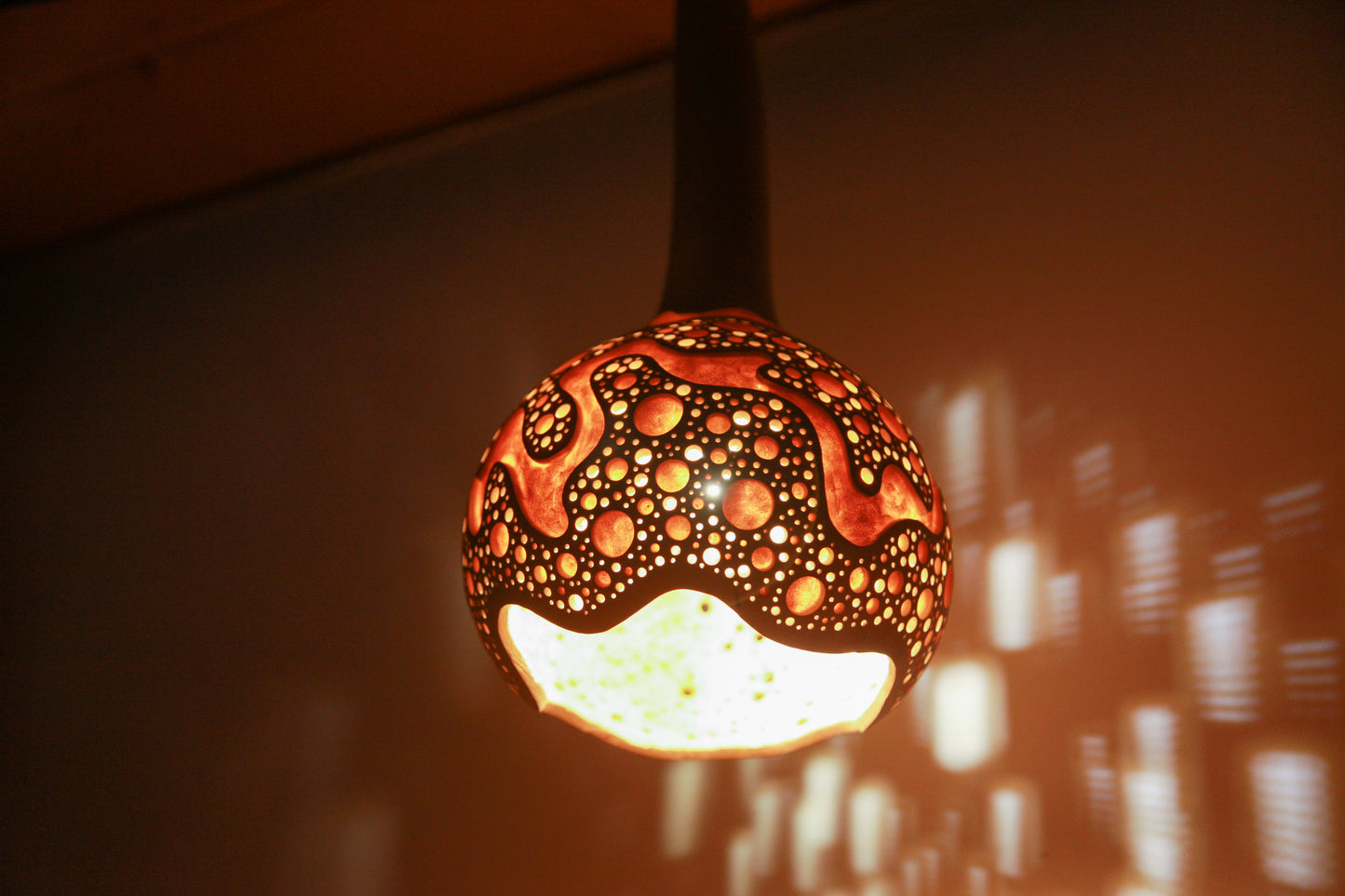 Gourd Hanging Lamp　吊り下げひょうたんランプ #231106