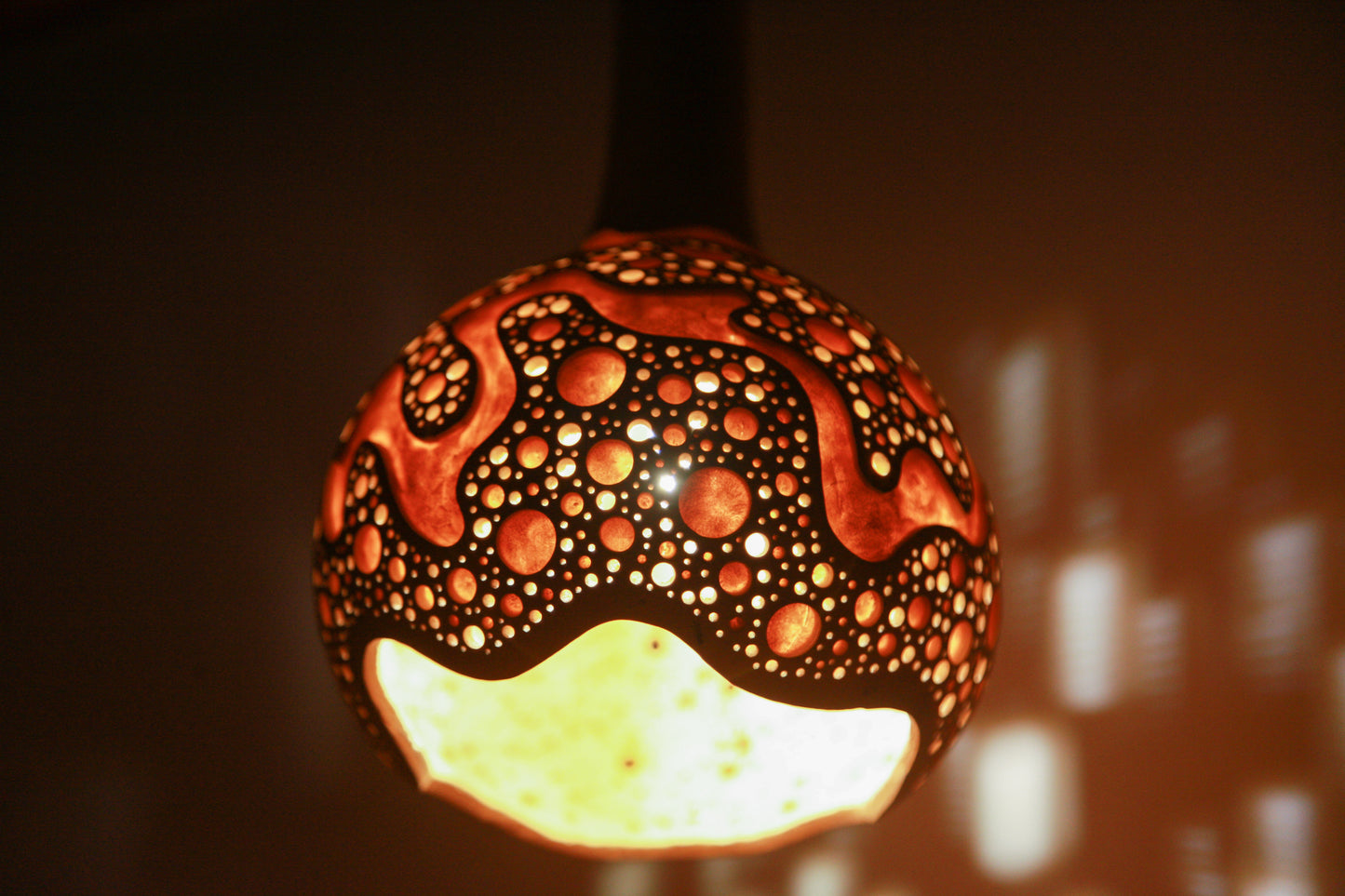 Gourd Hanging Lamp　吊り下げひょうたんランプ #231106