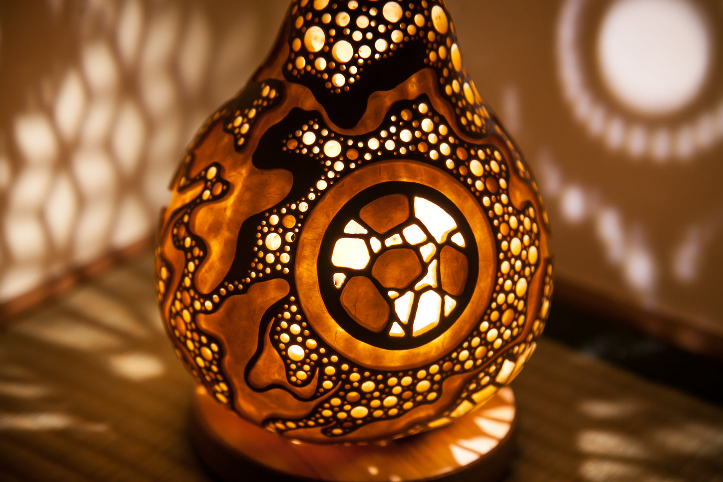 #01102　Gourd lamp ひょうたんランプ