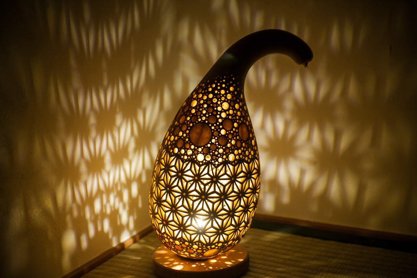 #010916　Gourd lamp ひょうたんランプ