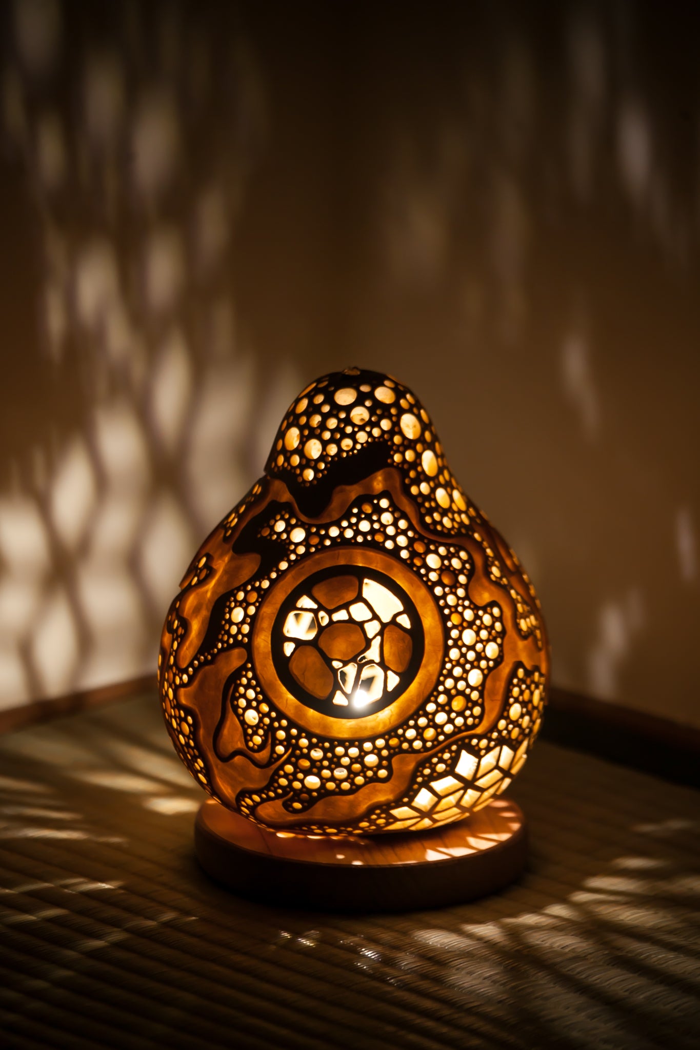 #01102　Gourd lamp ひょうたんランプ