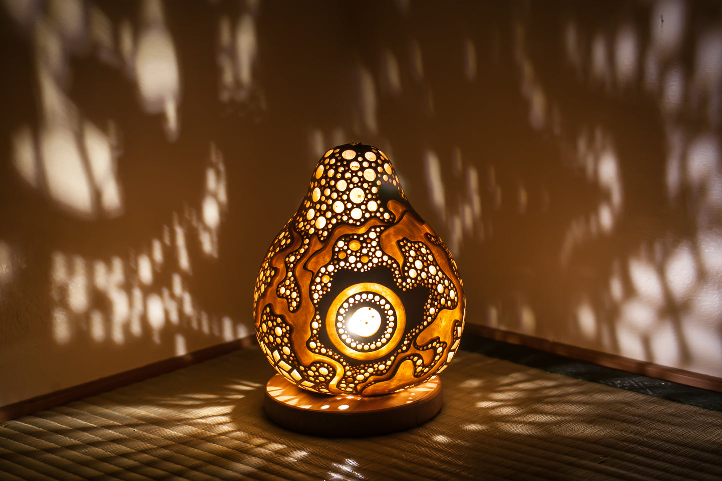 #01102　Gourd lamp ひょうたんランプ