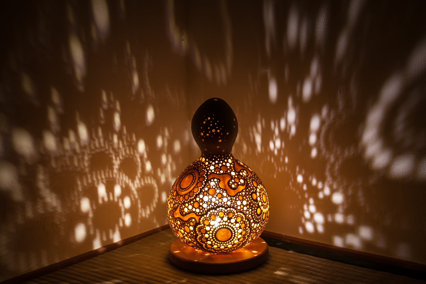 #01108　Gourd lamp ひょうたんランプ