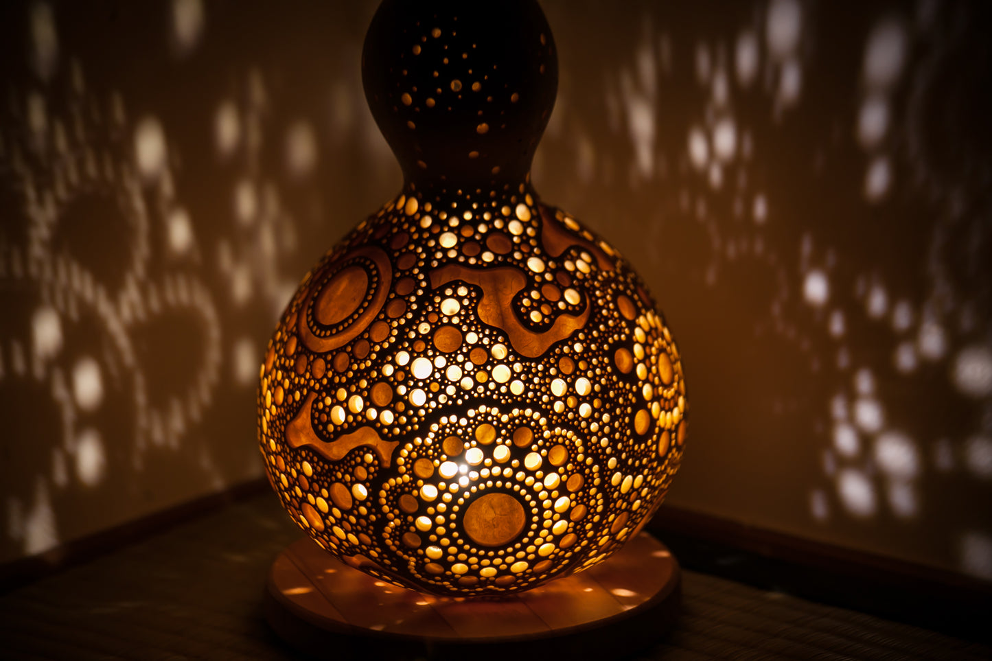 #01108　Gourd lamp ひょうたんランプ