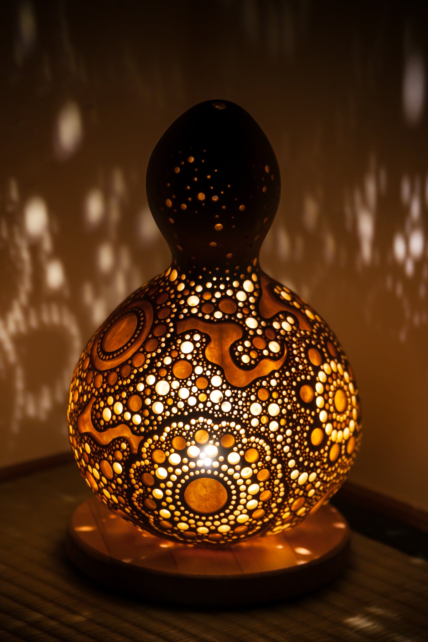 #01108　Gourd lamp ひょうたんランプ