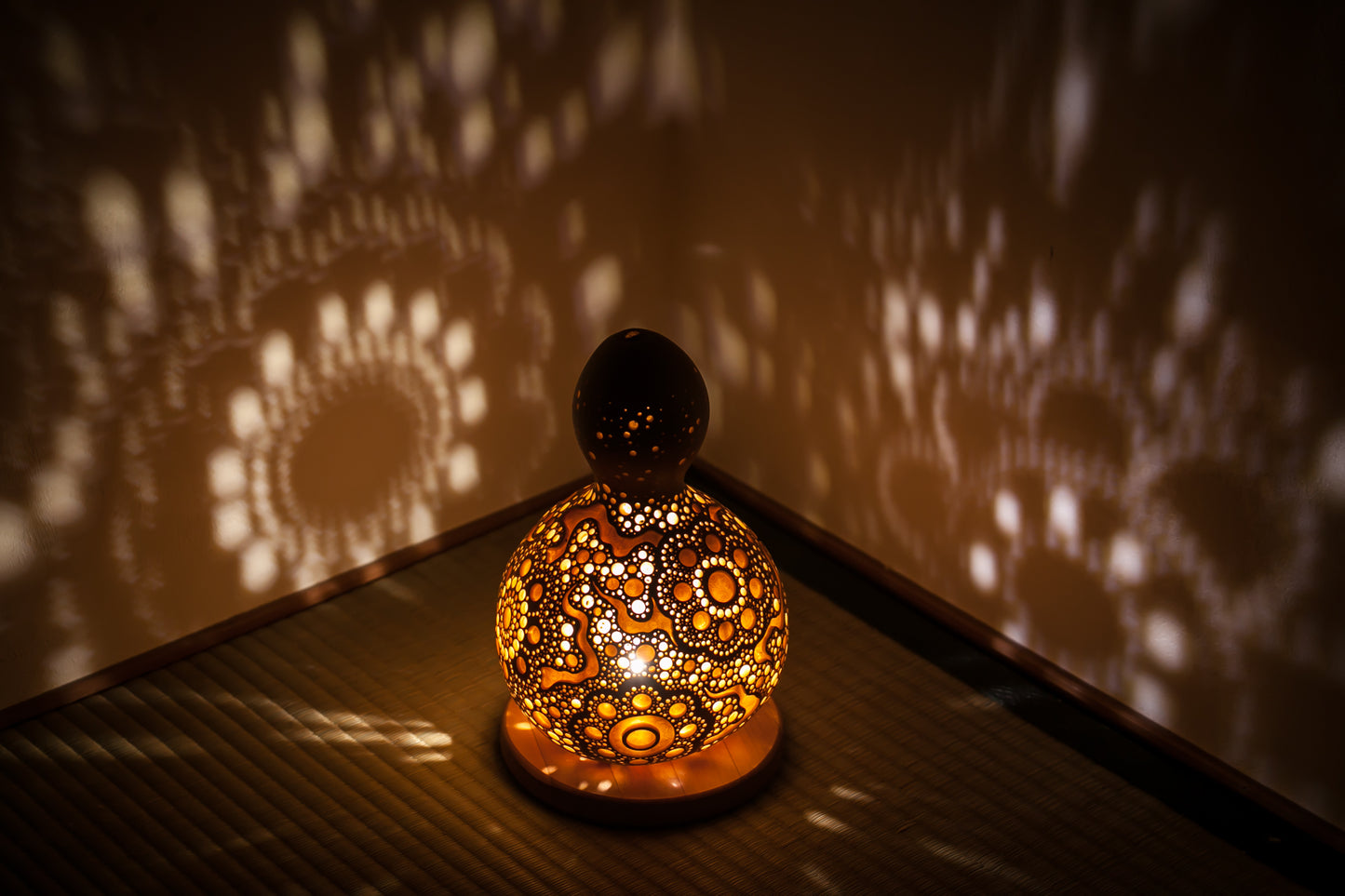 #01108　Gourd lamp ひょうたんランプ