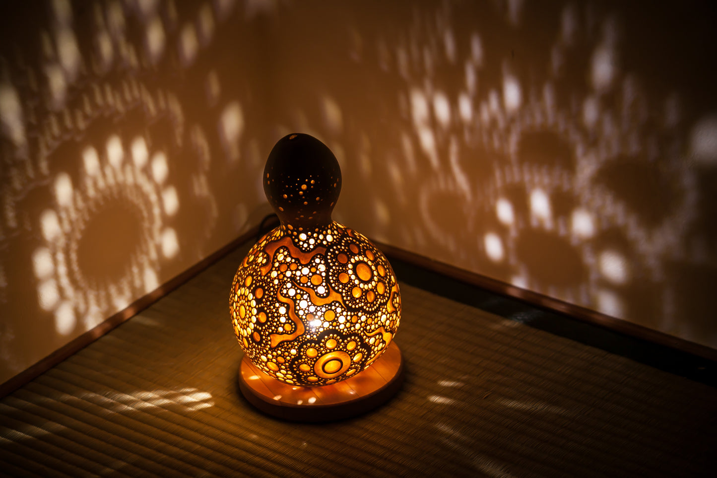 #01108　Gourd lamp ひょうたんランプ