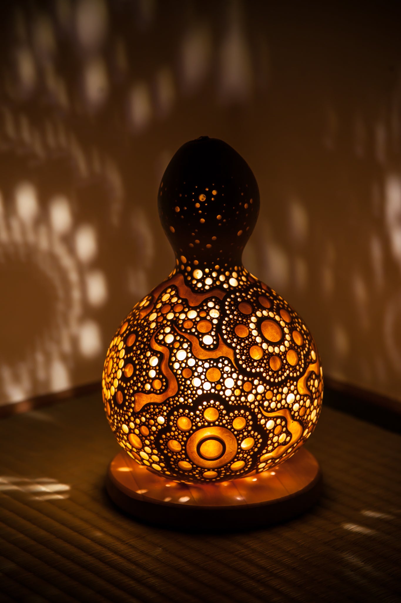 #01108　Gourd lamp ひょうたんランプ