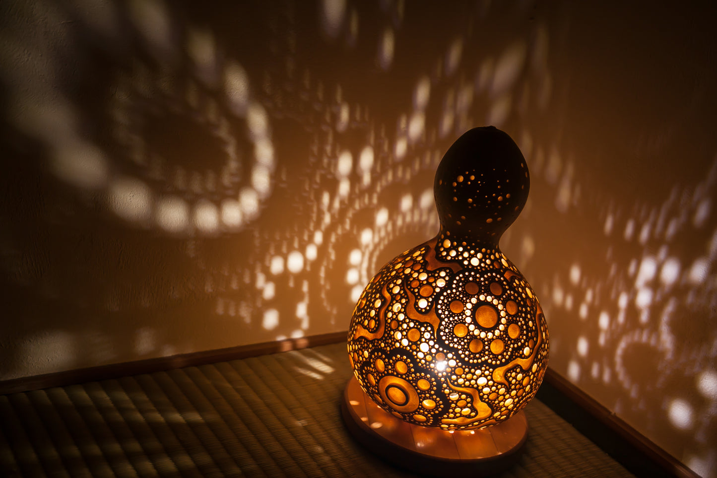 #01108　Gourd lamp ひょうたんランプ