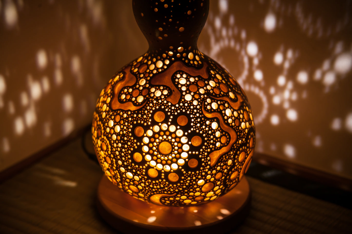 #01108　Gourd lamp ひょうたんランプ