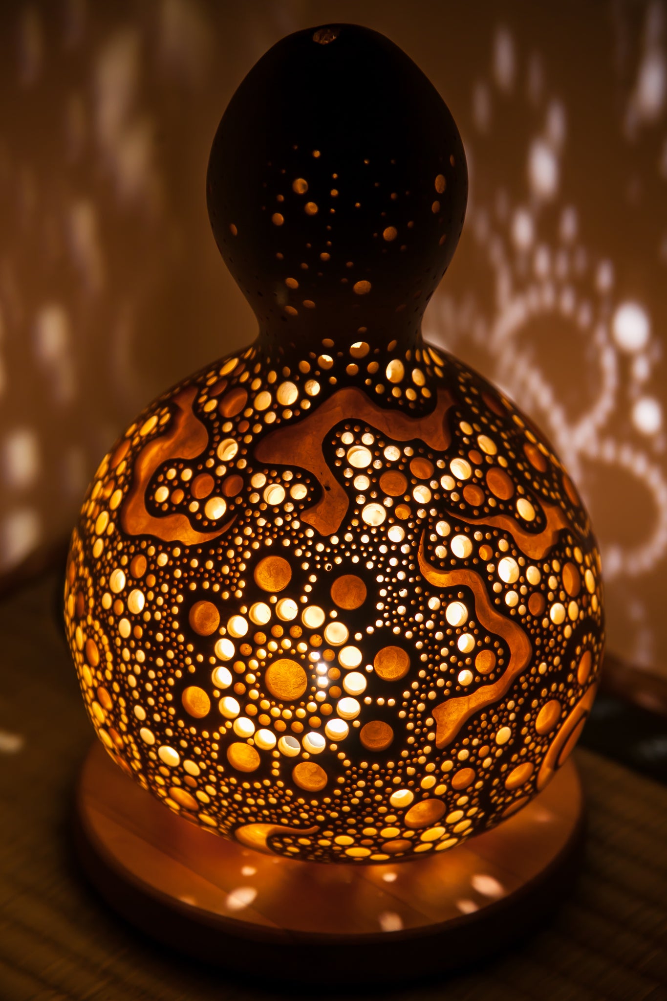 #01108　Gourd lamp ひょうたんランプ