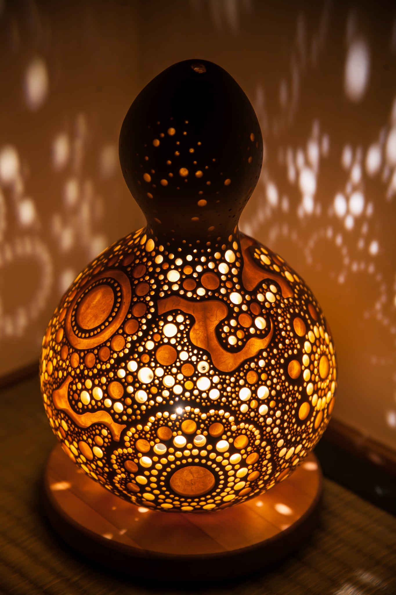 #01108　Gourd lamp ひょうたんランプ