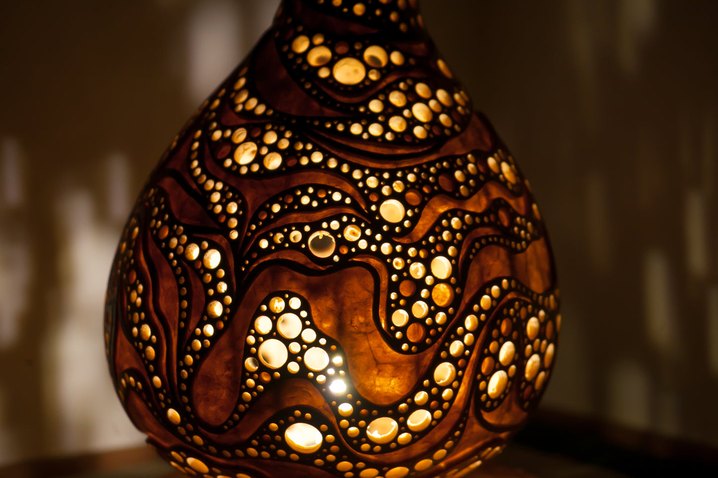 #01004　Gourd lamp ひょうたんランプ