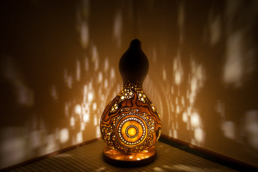 #01015　Gourd lamp ひょうたんランプ