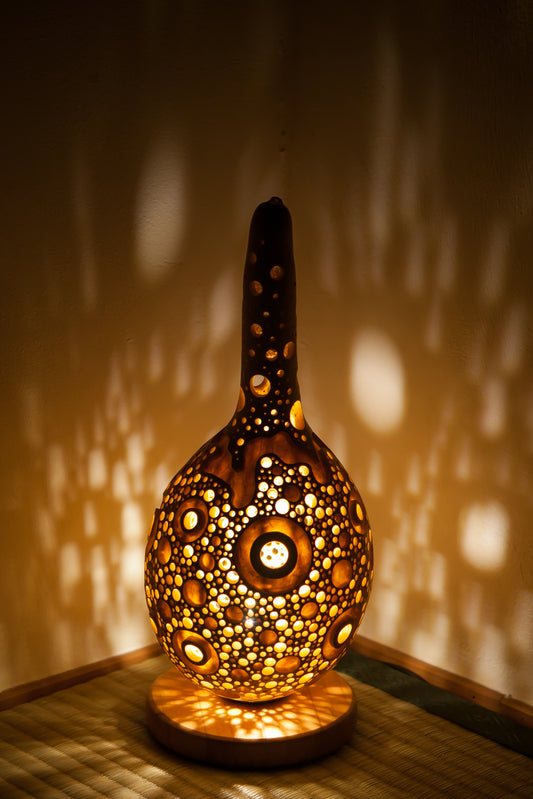 #01017　Gourd lamp ひょうたんランプ