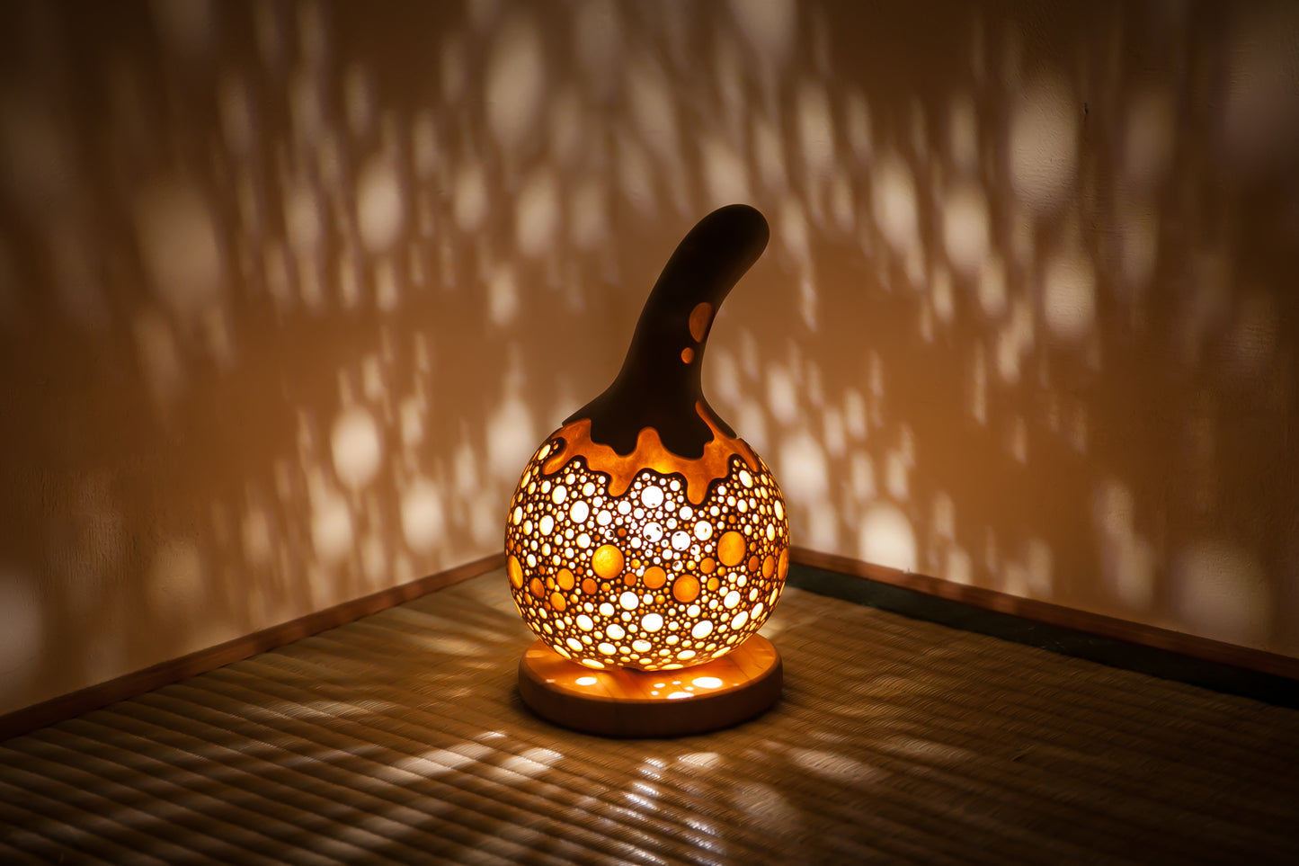 #01019　Gourd lamp ひょうたんランプ