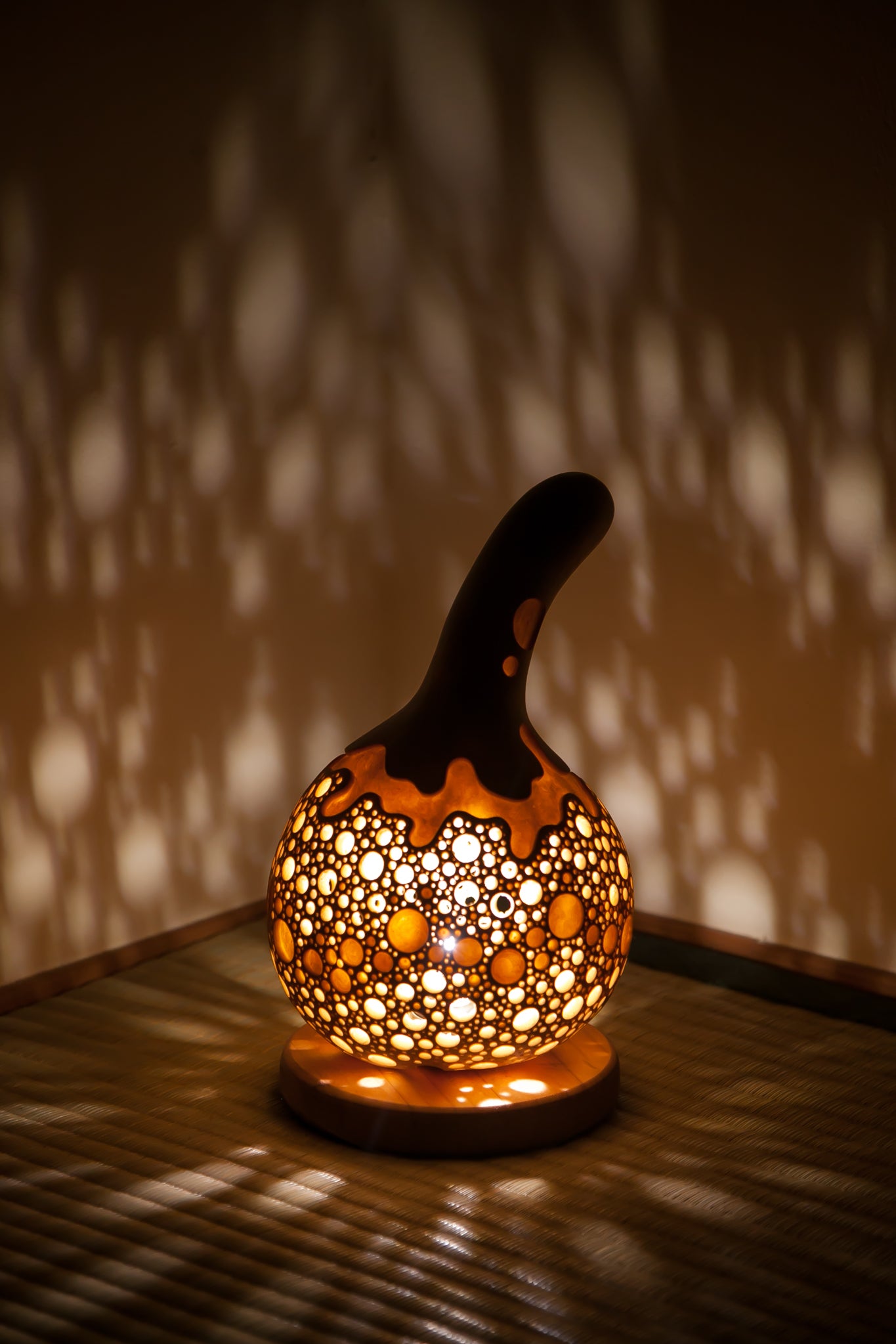 #01019　Gourd lamp ひょうたんランプ