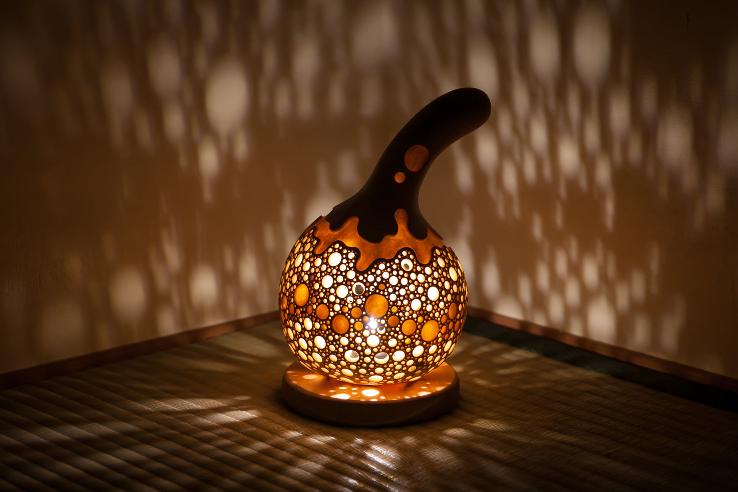 #01019　Gourd lamp ひょうたんランプ