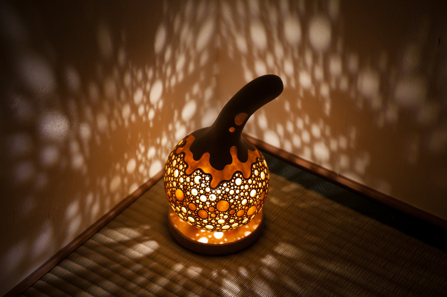 #01019　Gourd lamp ひょうたんランプ