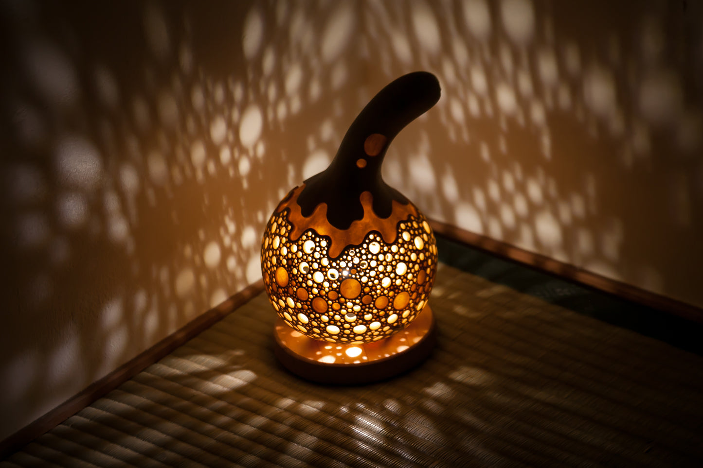 #01019　Gourd lamp ひょうたんランプ