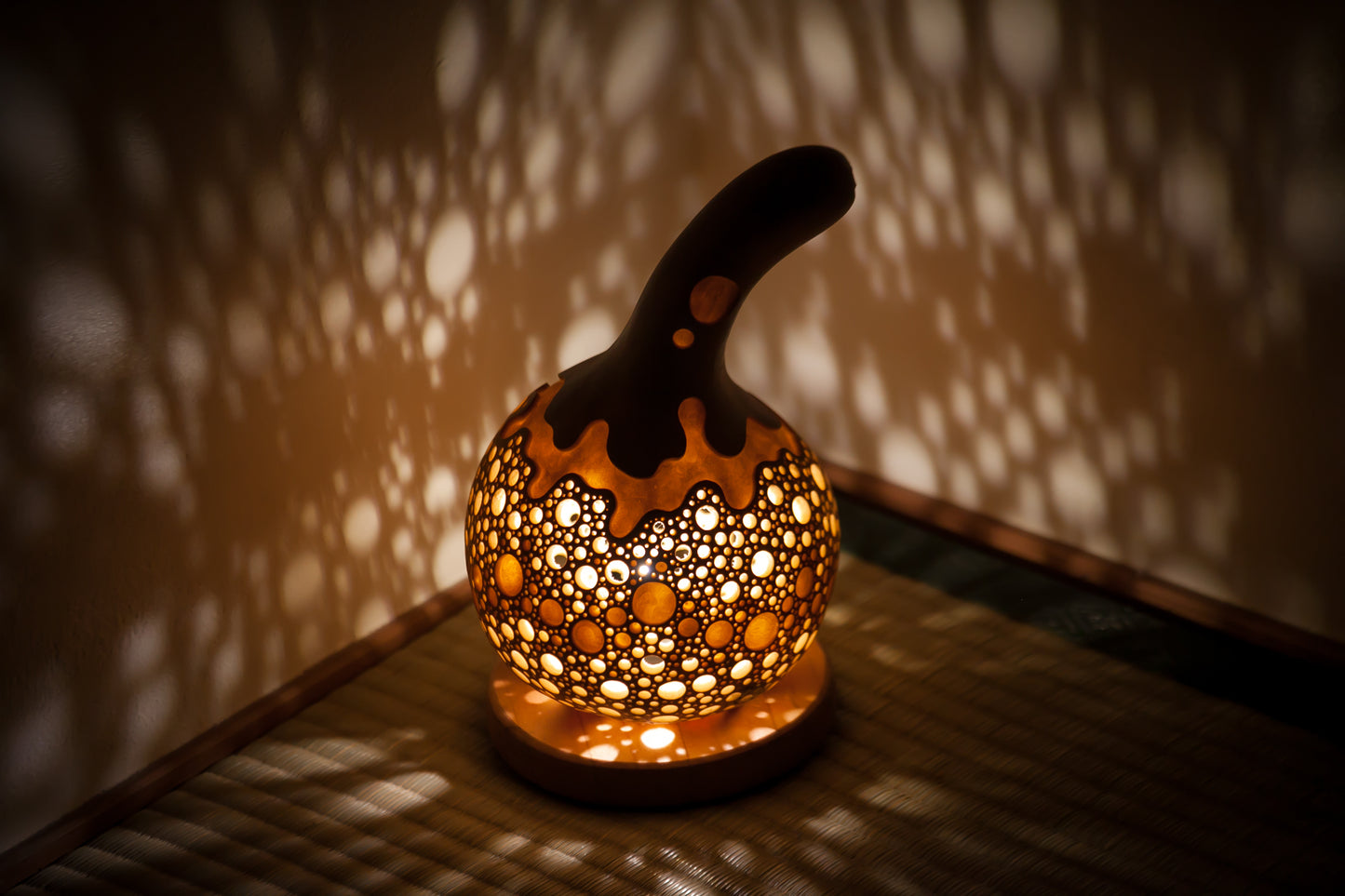 #01019　Gourd lamp ひょうたんランプ