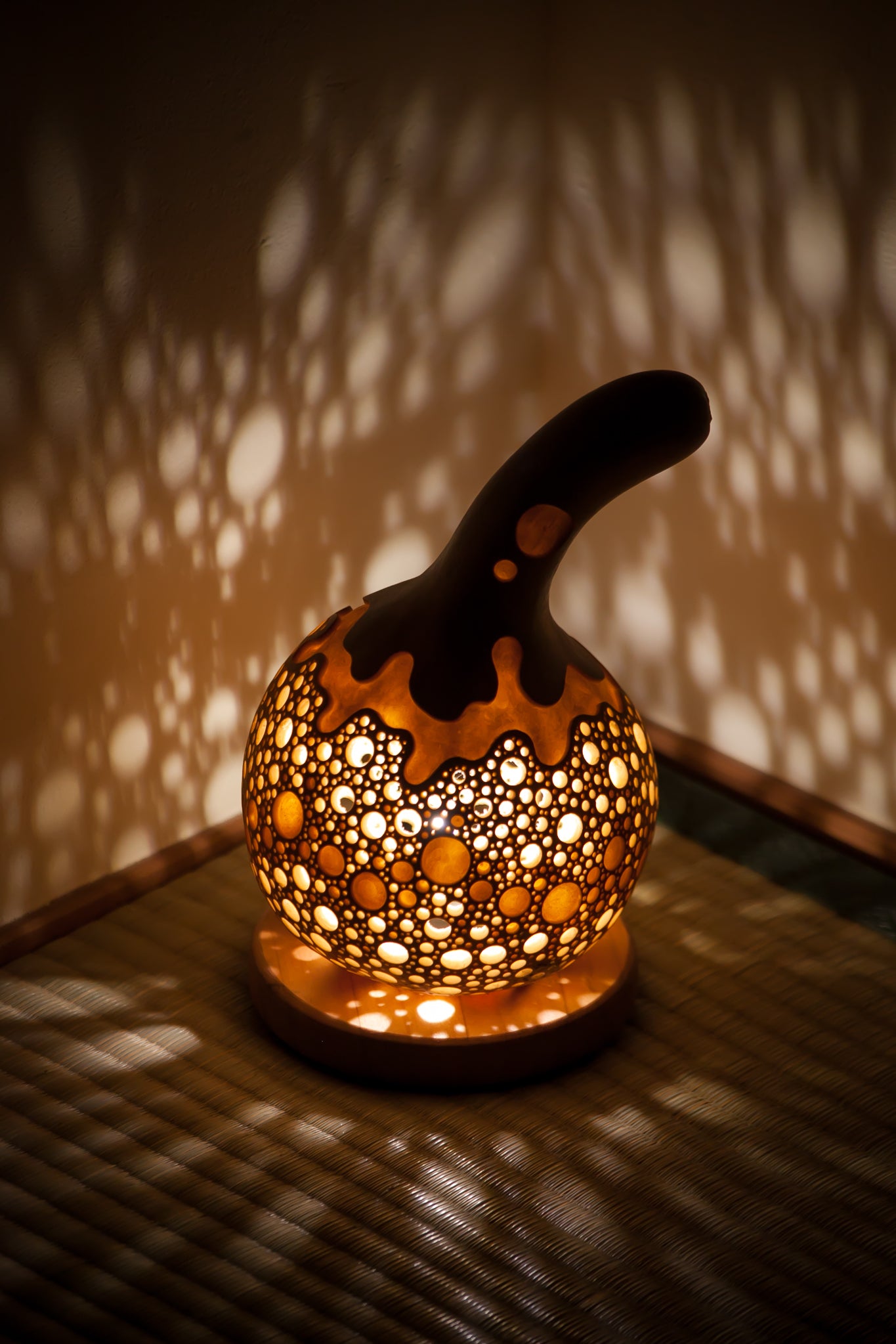 #01019　Gourd lamp ひょうたんランプ