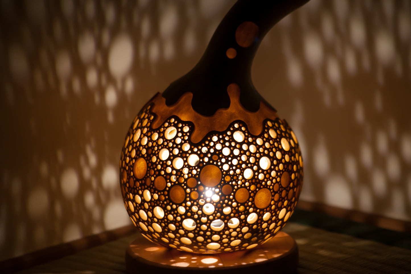 #01019　Gourd lamp ひょうたんランプ