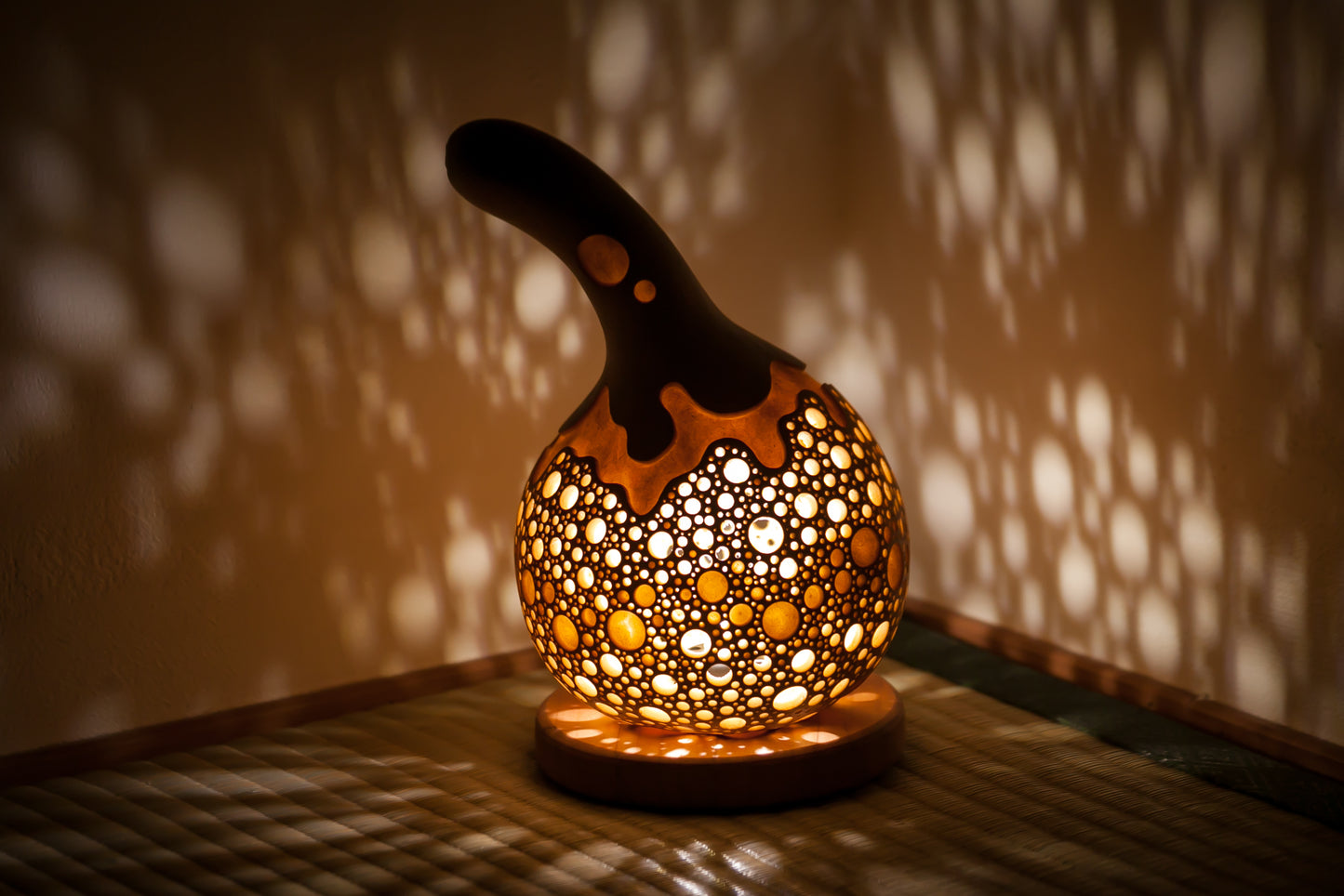 #01019　Gourd lamp ひょうたんランプ