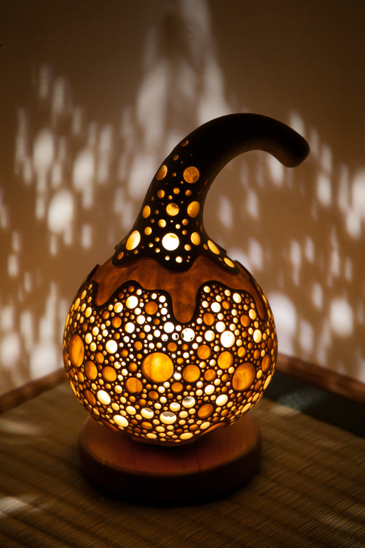 #01003　Gourd lamp ひょうたんランプ