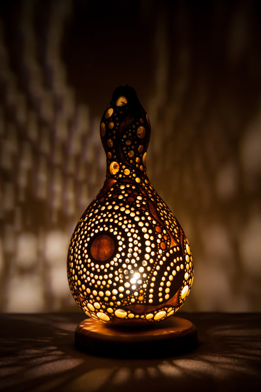 #1005　Gourd lamp ひょうたんランプ