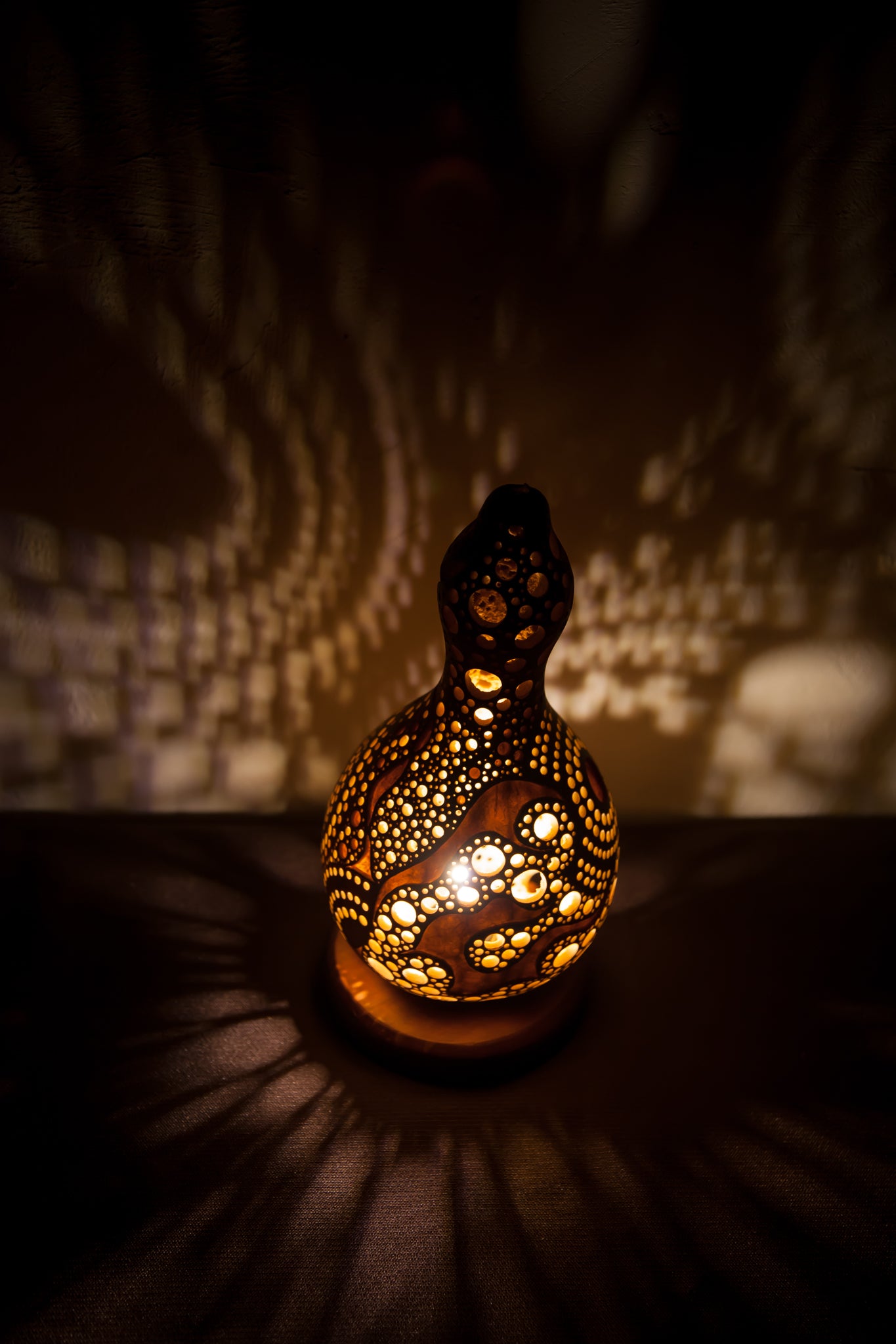 #1005　Gourd lamp ひょうたんランプ