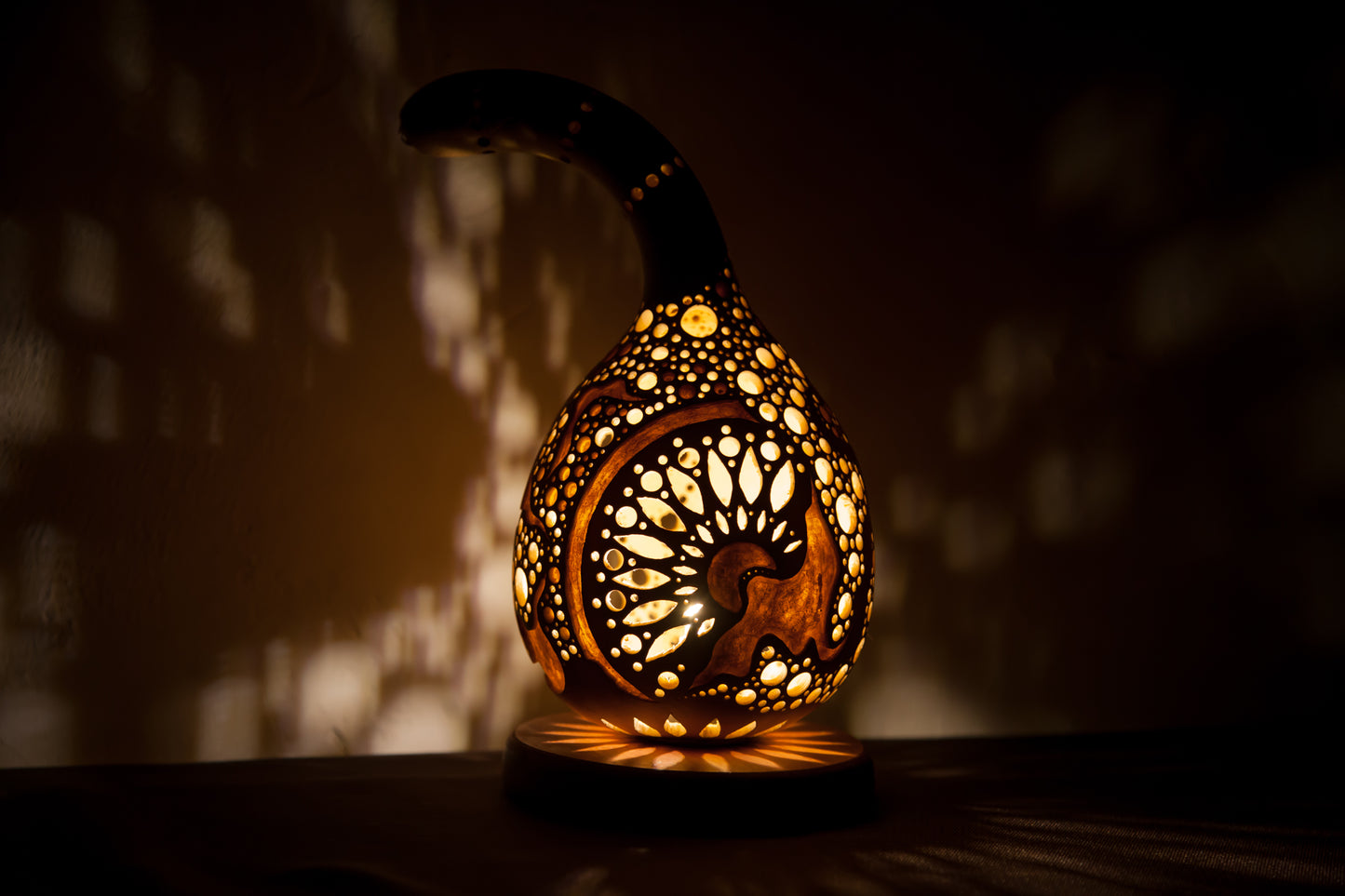 #1008　Gourd lamp ひょうたんランプ