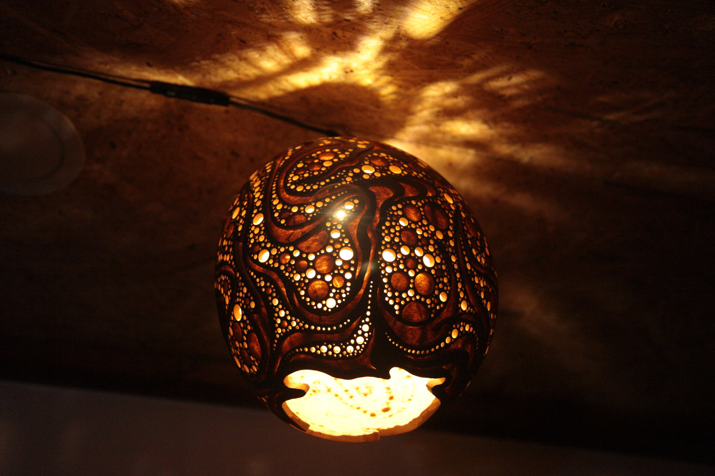 Gourd Hanging Lamp　吊り下げひょうたんランプ #230320