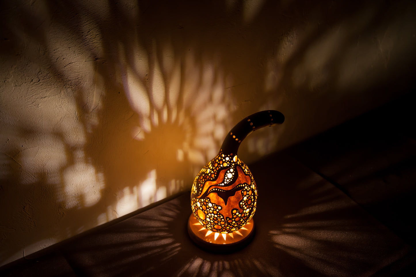 #1008　Gourd lamp ひょうたんランプ